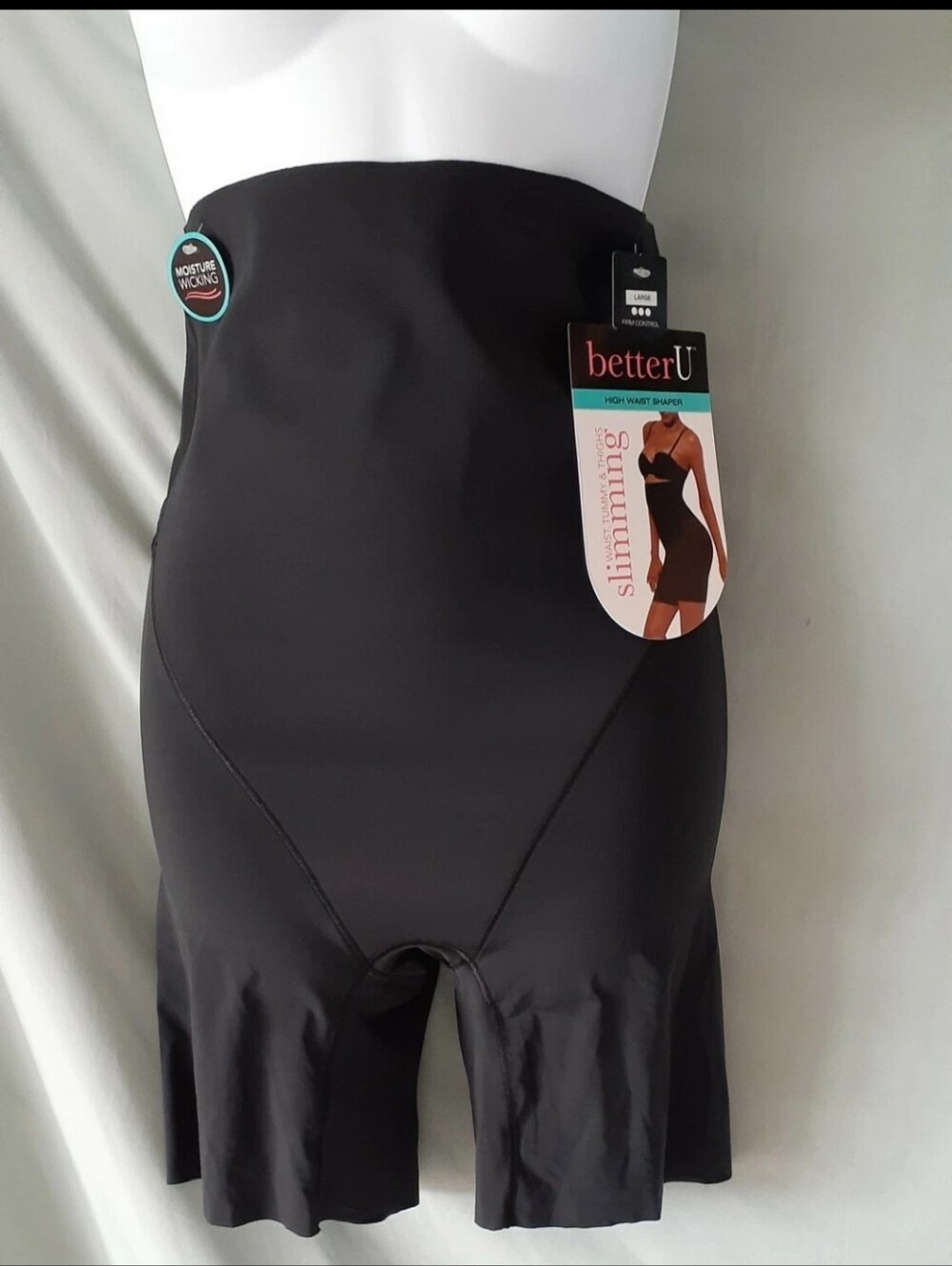 betterU Black High Waist Slimming Shaper